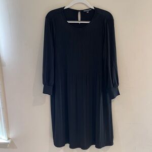 Adrianna Papell Pleated Round Neck Dress ….NWT…..Large